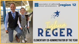  Mr. Reger Receives ASCA Elementary Co-Administrator of the Year Award